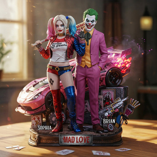 Mad Love - Personalized Couple Custom Shaped Acrylic Plaque