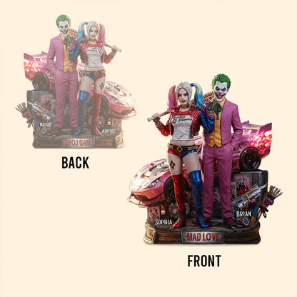 Mad Love - Personalized Couple Custom Shaped Acrylic Plaque