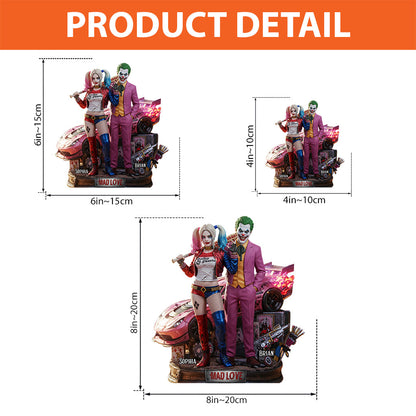 Mad Love - Personalized Couple Custom Shaped Acrylic Plaque