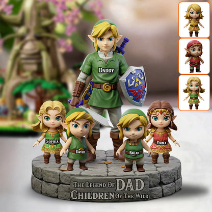 The Legend Of Dad - Personalized The Hero's Legend Custom Shaped Acrylic Plaque