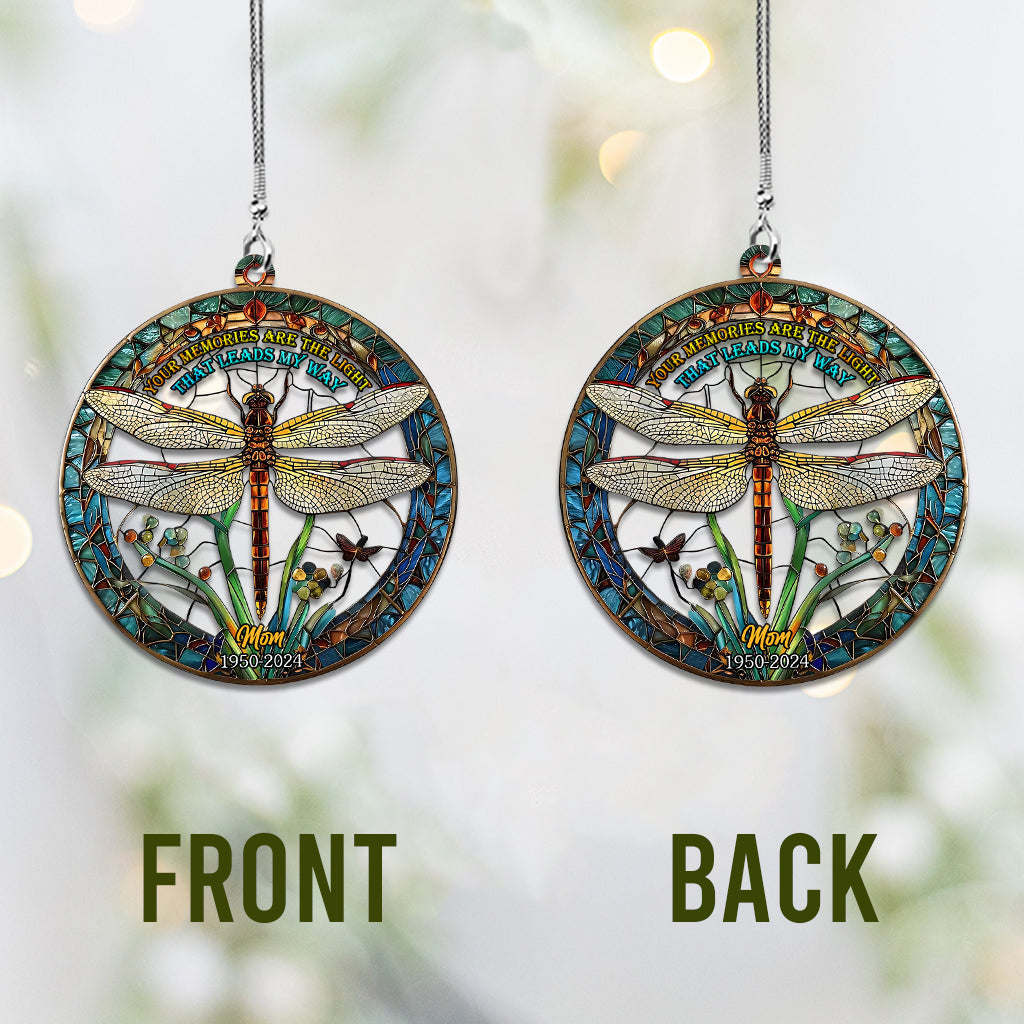 Your Memories Are The Light That Leads My Way - Personalized Memorial Car Ornament