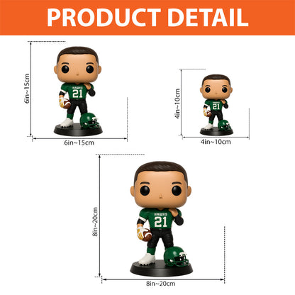 Custom Figure From Any Photo - Personalized Football Custom Shaped Acrylic Plaque