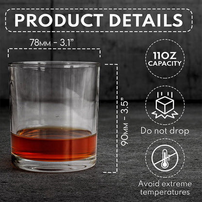 In The Darkest Hour When The Demons Come - Personalized Veteran Whiskey Glass