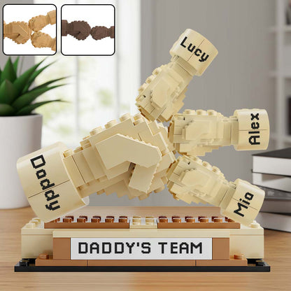 Daddy's Team - Personalized Father Custom Shaped Acrylic Plaque