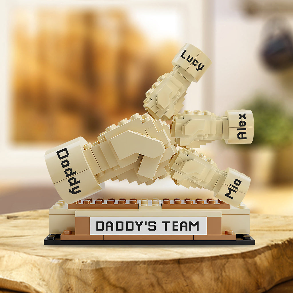 Daddy's Team - Personalized Father Custom Shaped Acrylic Plaque
