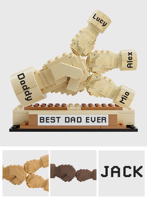 Daddy's Team - Personalized Father Custom Shaped Acrylic Plaque