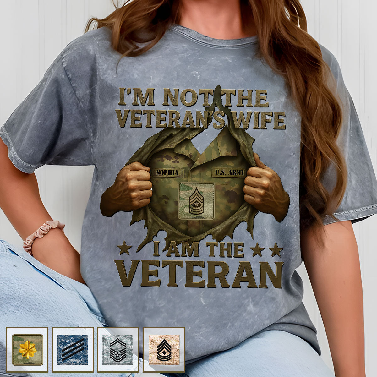 I Am A Veteran - Personalized Veteran Wash T-Shirt