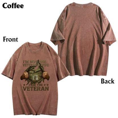 I Am A Veteran - Personalized Veteran Wash T-Shirt