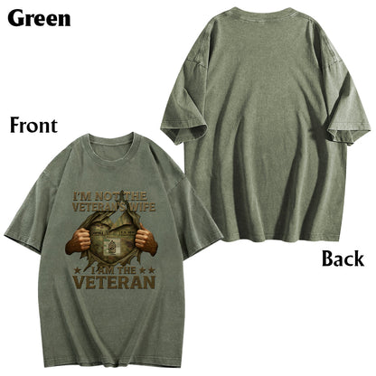 I Am A Veteran - Personalized Veteran Wash T-Shirt