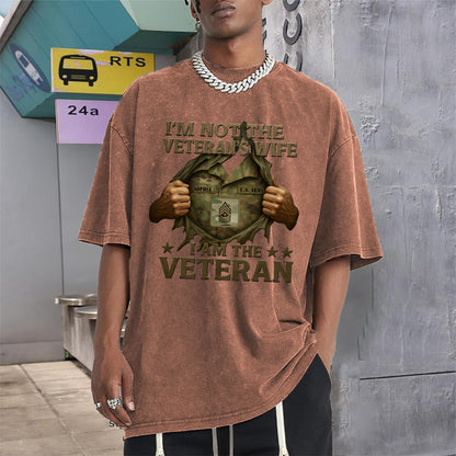 I Am A Veteran - Personalized Veteran Wash T-Shirt