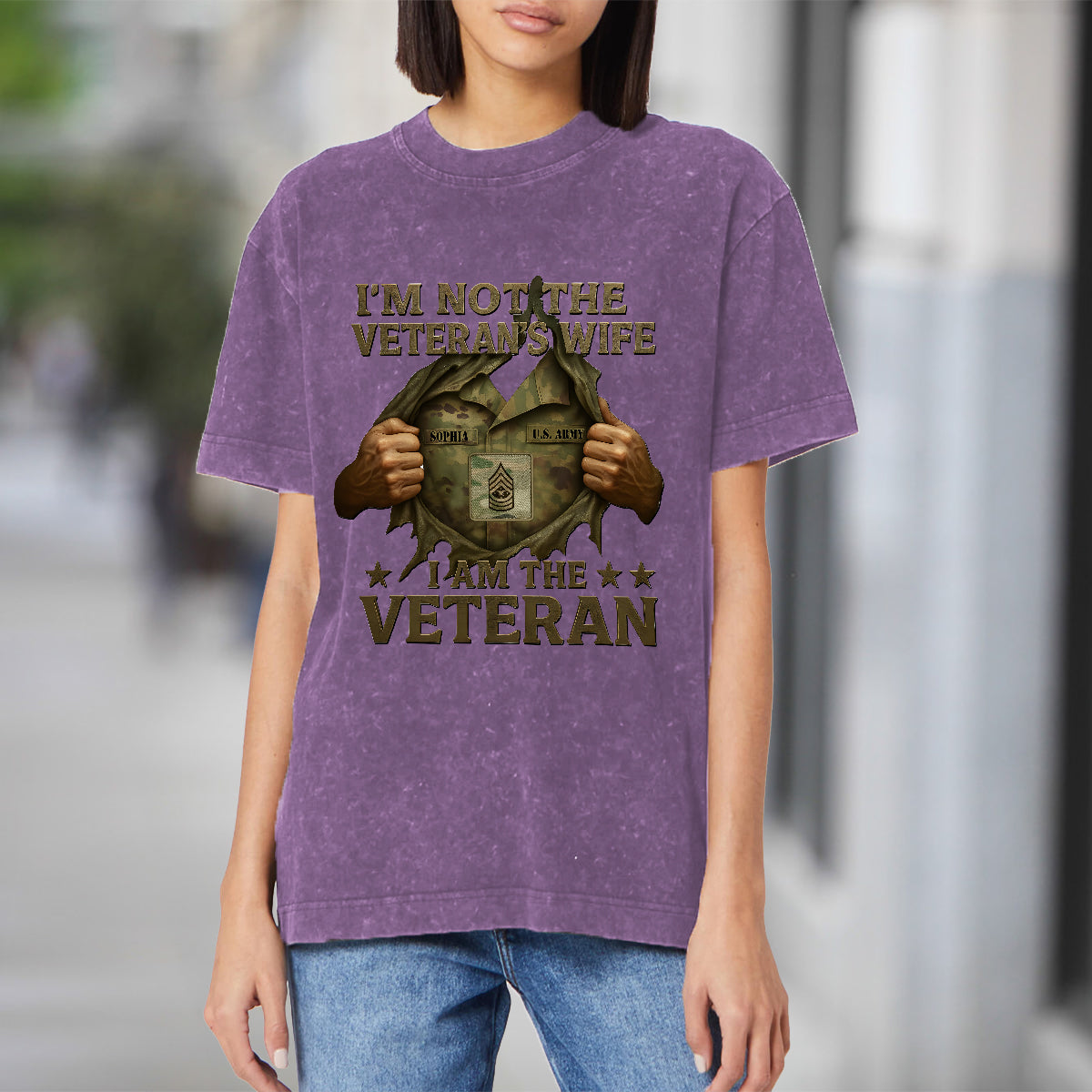 I Am A Veteran - Personalized Veteran Wash T-Shirt