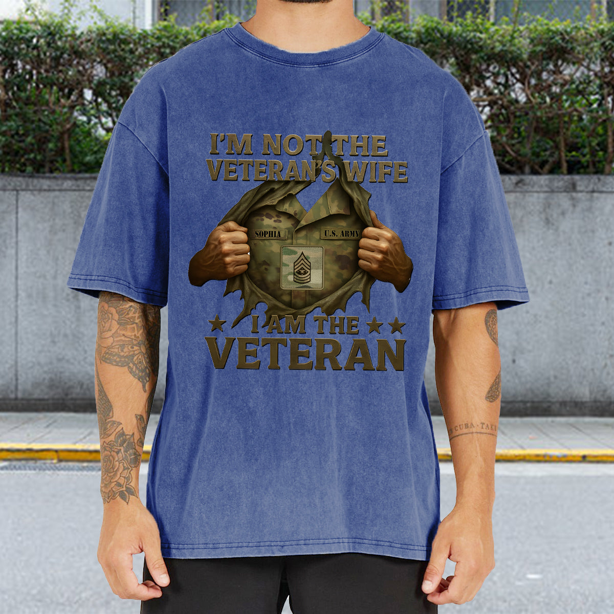 I Am A Veteran - Personalized Veteran Wash T-Shirt
