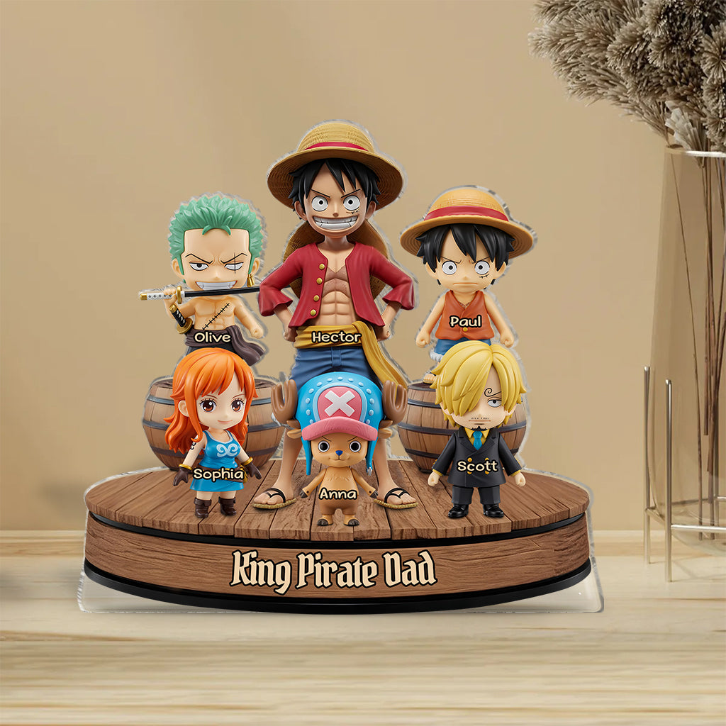 Pirate Dad - Personalized Anime Custom Shaped Acrylic Plaque