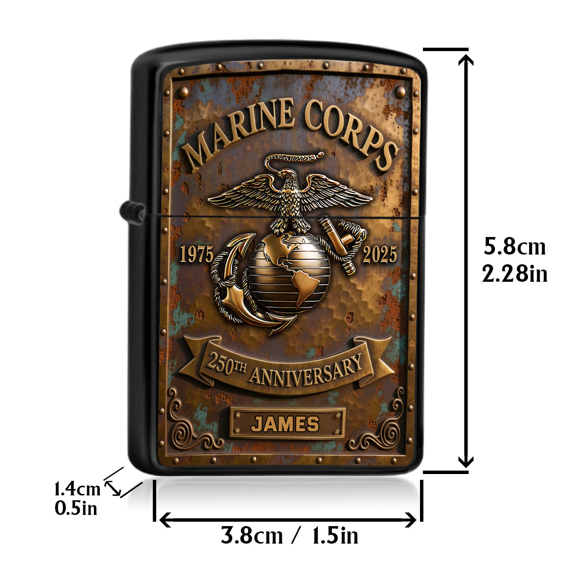 250th Anniversary - Personalized Veteran Lighter