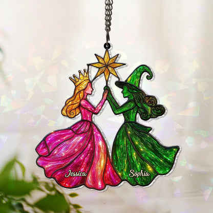 Changed For Good - Personalized Green and Pink Hologram Window Hanging Suncatcher
