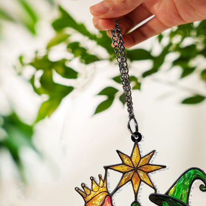 Changed For Good - Personalized Green and Pink Hologram Window Hanging Suncatcher