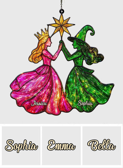 Changed For Good - Personalized Green and Pink Hologram Window Hanging Suncatcher