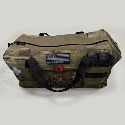 Freedom Is Never Free - Personalized Veteran Duffle Bag
