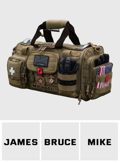 Freedom Is Never Free - Personalized Veteran Duffle Bag