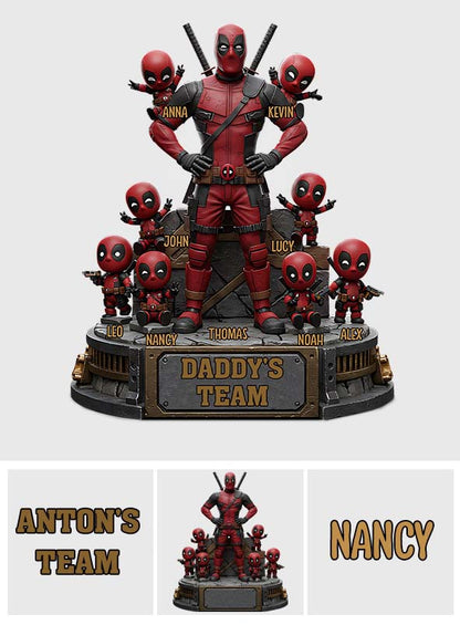 The Best Team - Personalized Father Custom Shaped Acrylic Plaque