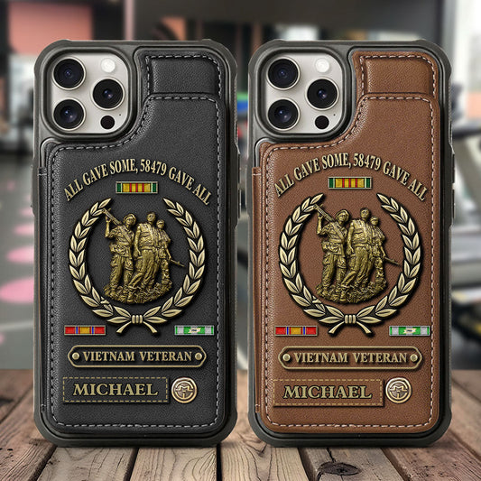 All Gave Some - Personalized Veteran Wallet Phone Case