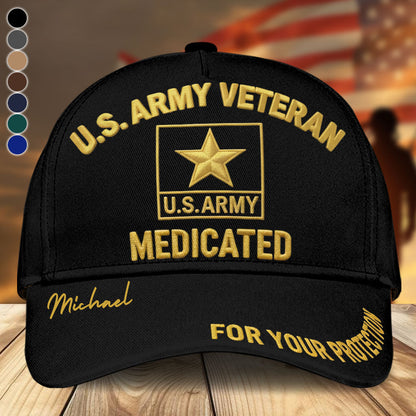 For Your Protection - Personalized Veteran Classic Cap