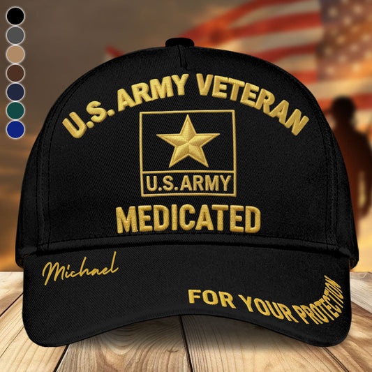 For Your Protection - Personalized Veteran Classic Cap