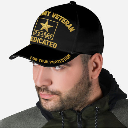 For Your Protection - Personalized Veteran Classic Cap