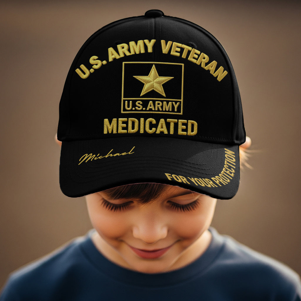 For Your Protection - Personalized Veteran Classic Cap