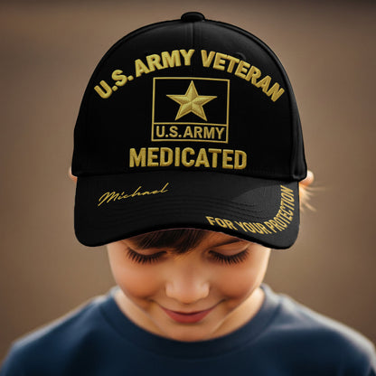 For Your Protection - Personalized Veteran Classic Cap
