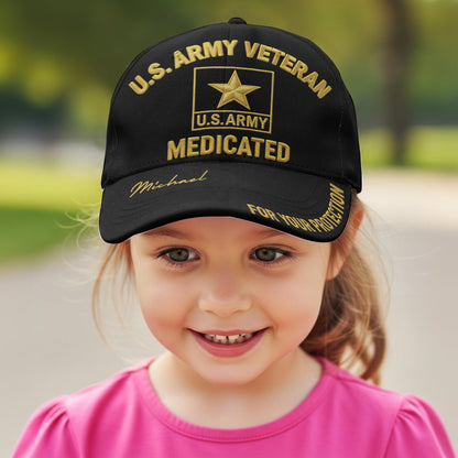 For Your Protection - Personalized Veteran Classic Cap