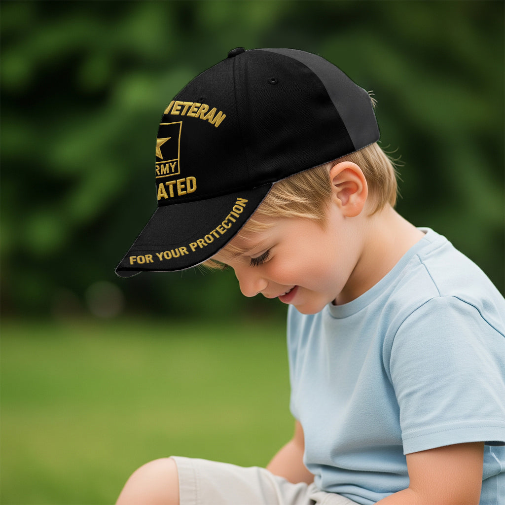 For Your Protection - Personalized Veteran Classic Cap