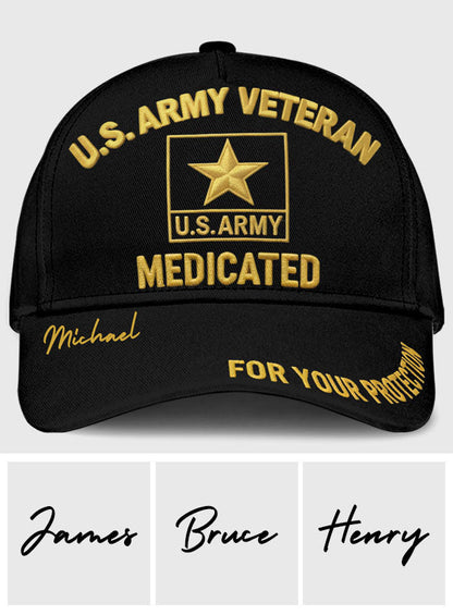 For Your Protection - Personalized Veteran Classic Cap