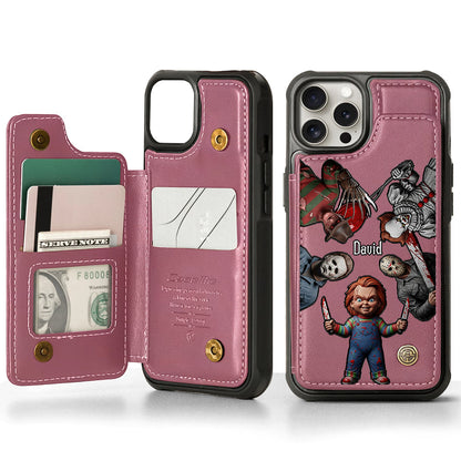 Horrors Characters - Personalized Horror Character Wallet Phone Case