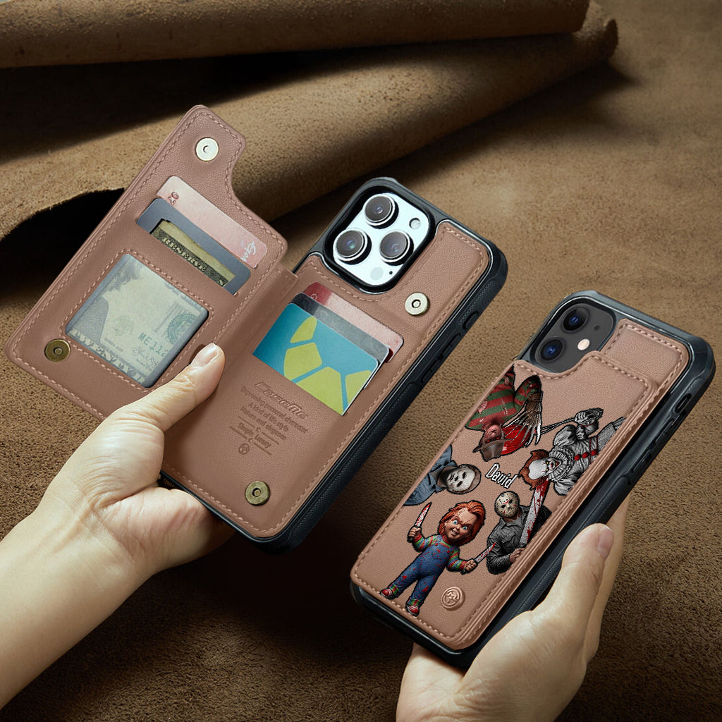 Horrors Characters - Personalized Horror Character Wallet Phone Case