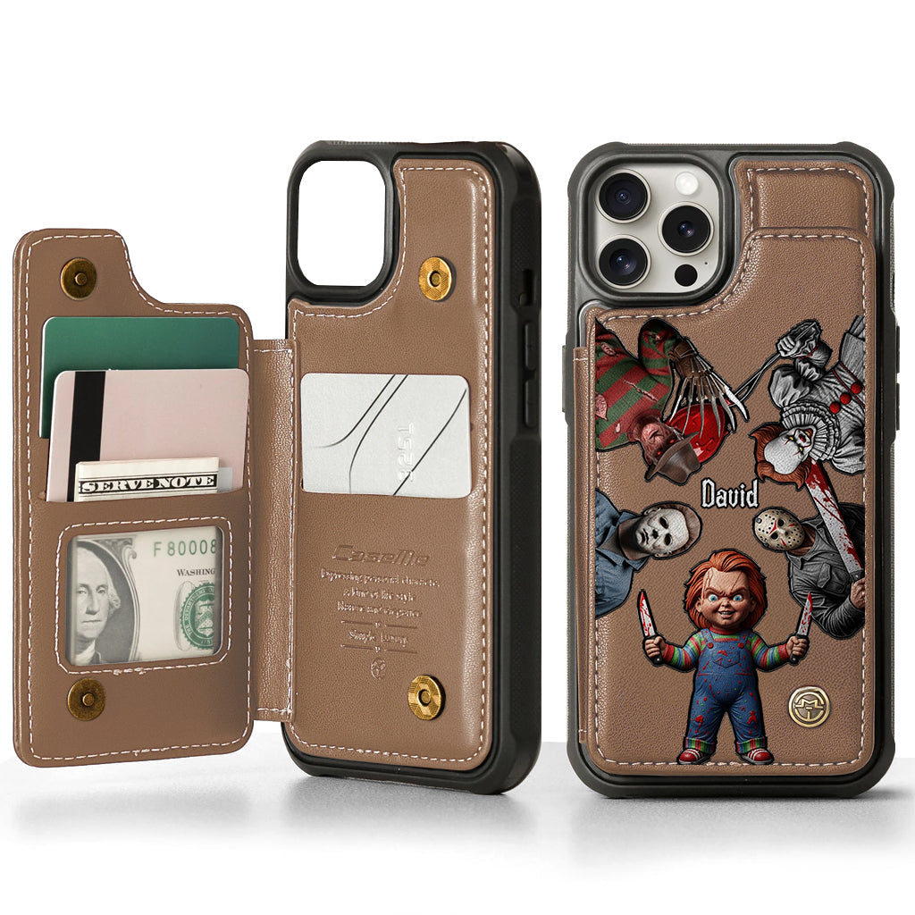 Horrors Characters - Personalized Horror Character Wallet Phone Case