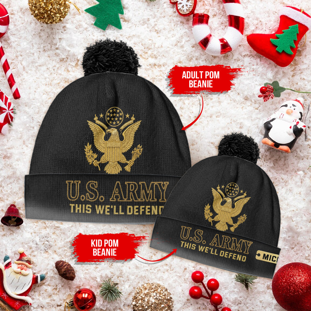 This We'll Defend - Personalized Veteran Beanie Hat