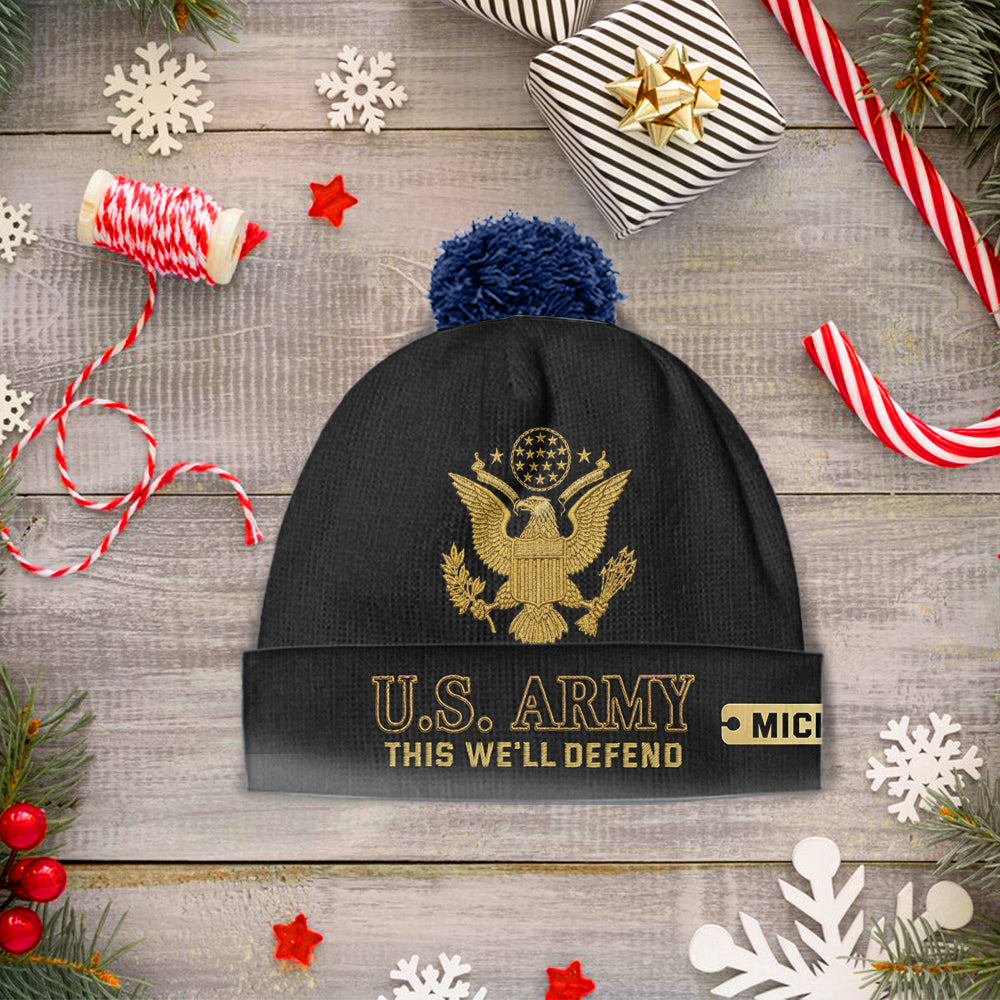 This We'll Defend - Personalized Veteran Beanie Hat