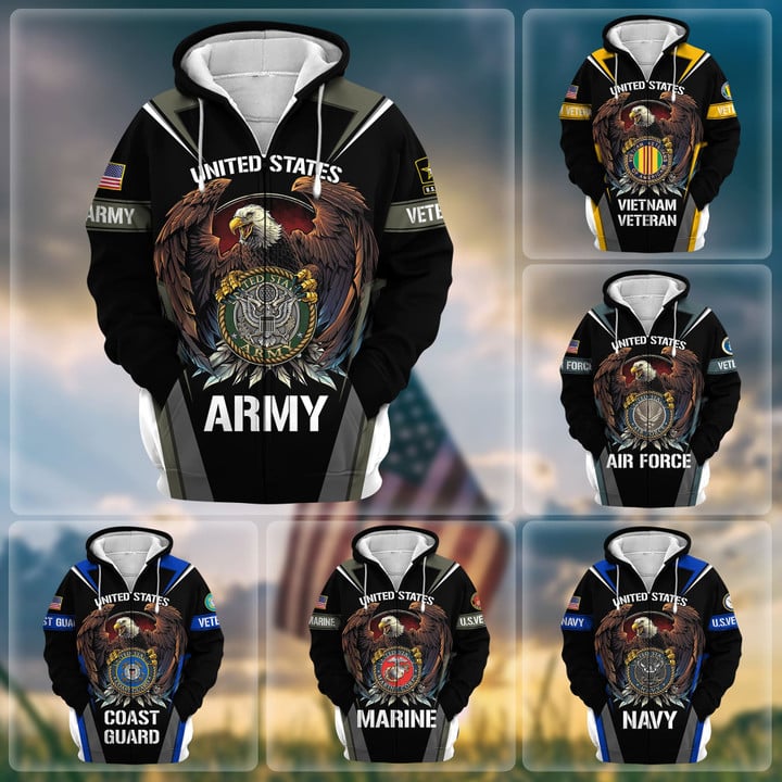 Honoring All Who Served US - Personalized Veteran All Over Shirt