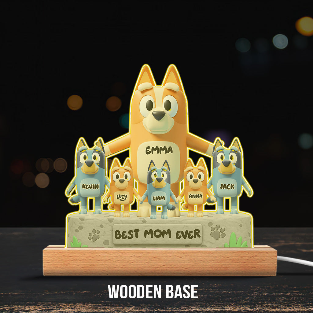 Best Mom Ever - Personalized Mother Custom Shaped Acrylic Plaque