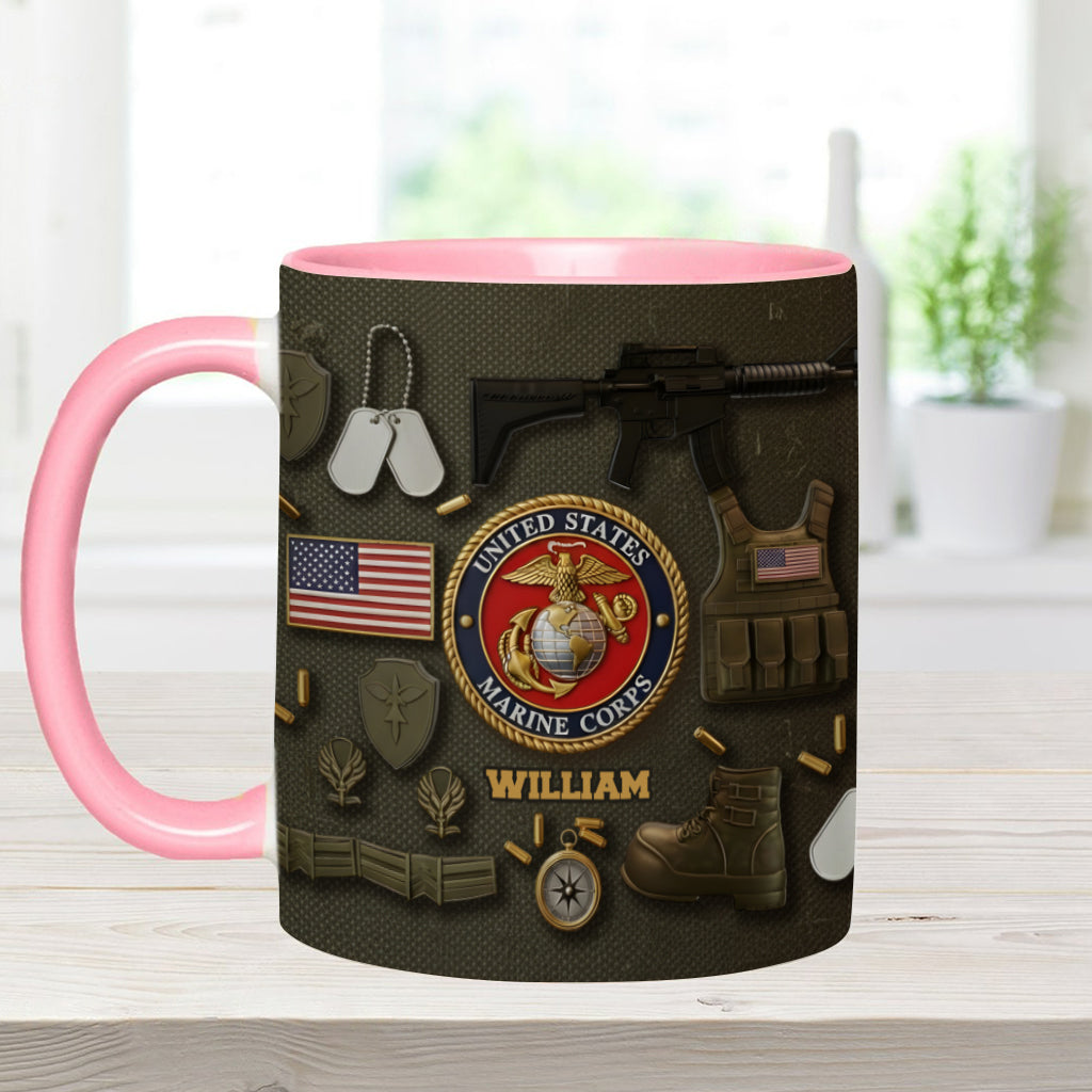 250 Years Of Honor - Personalized Veteran Accent Mug