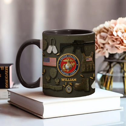250 Years Of Honor - Personalized Veteran Accent Mug