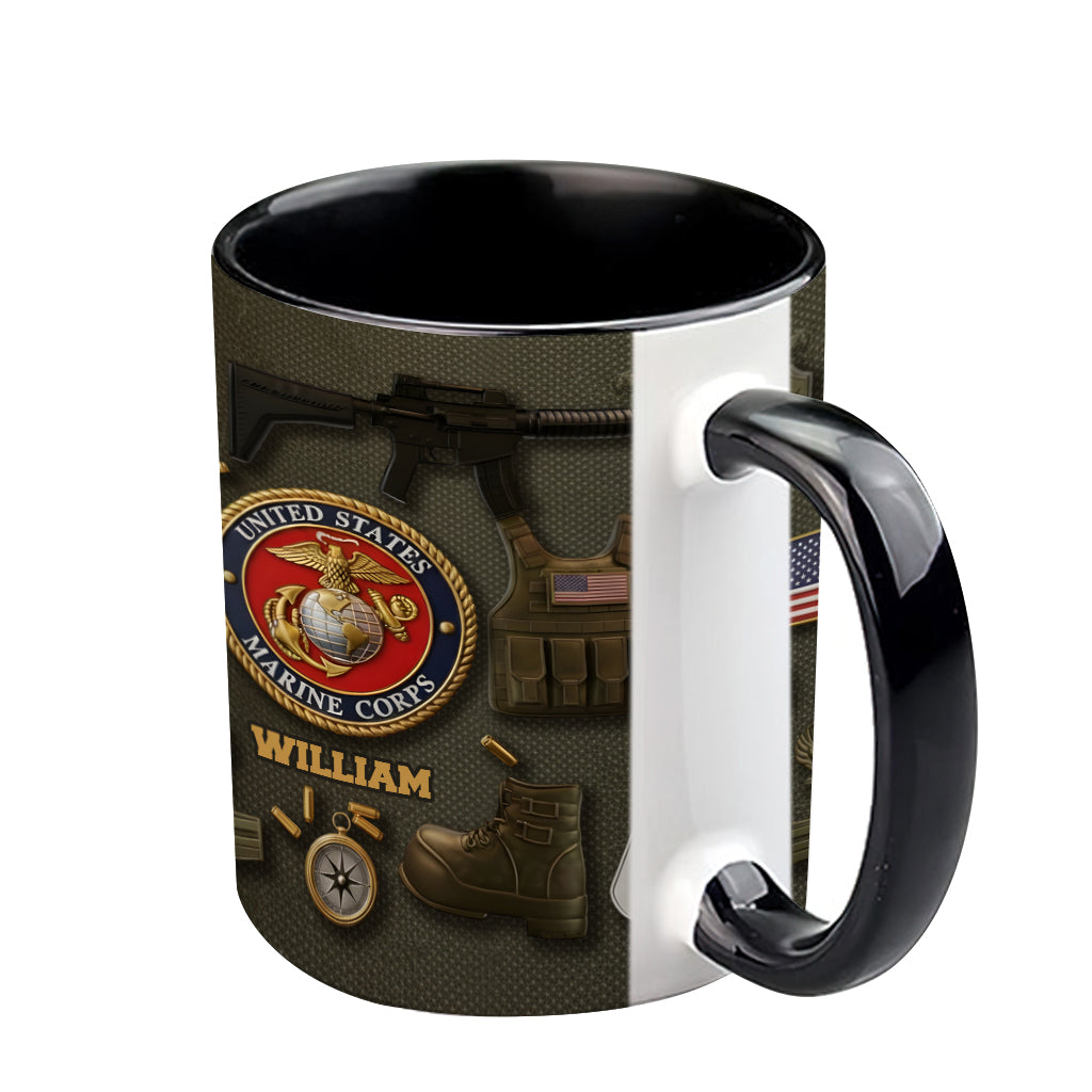 250 Years Of Honor - Personalized Veteran Accent Mug