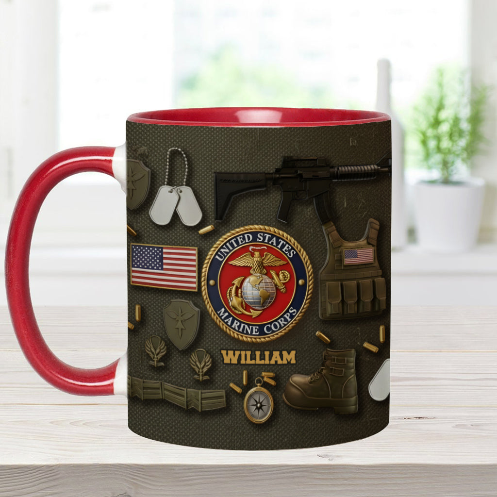 250 Years Of Honor - Personalized Veteran Accent Mug
