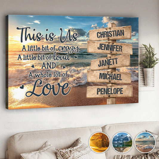 This Is Us - Personalized Family Canvas And Poster