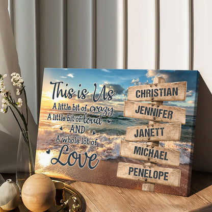 This Is Us - Personalized Family Canvas And Poster
