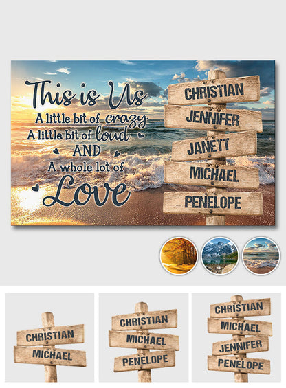 This Is Us - Personalized Family Canvas And Poster