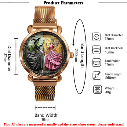 Changed For Good - Personalized Green and Pink Women Hand Watch