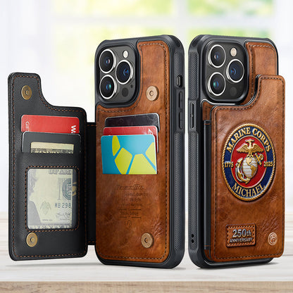 250th Anniversary - Personalized Veteran Fully Printed Wallet Phone Case