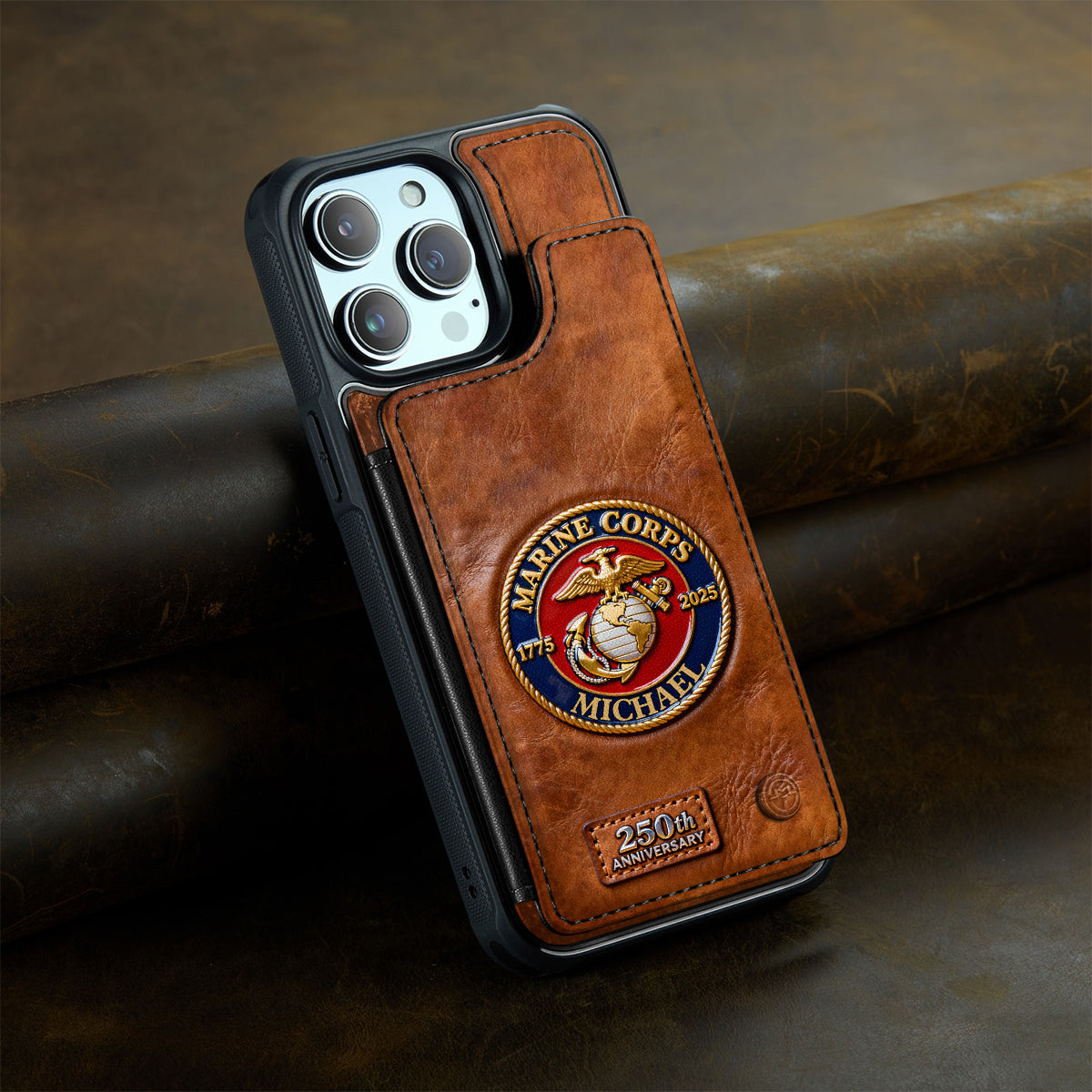 250th Anniversary - Personalized Veteran Fully Printed Wallet Phone Case
